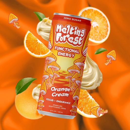 Mushroom Energy Drink 12 Pack - Orange Cream