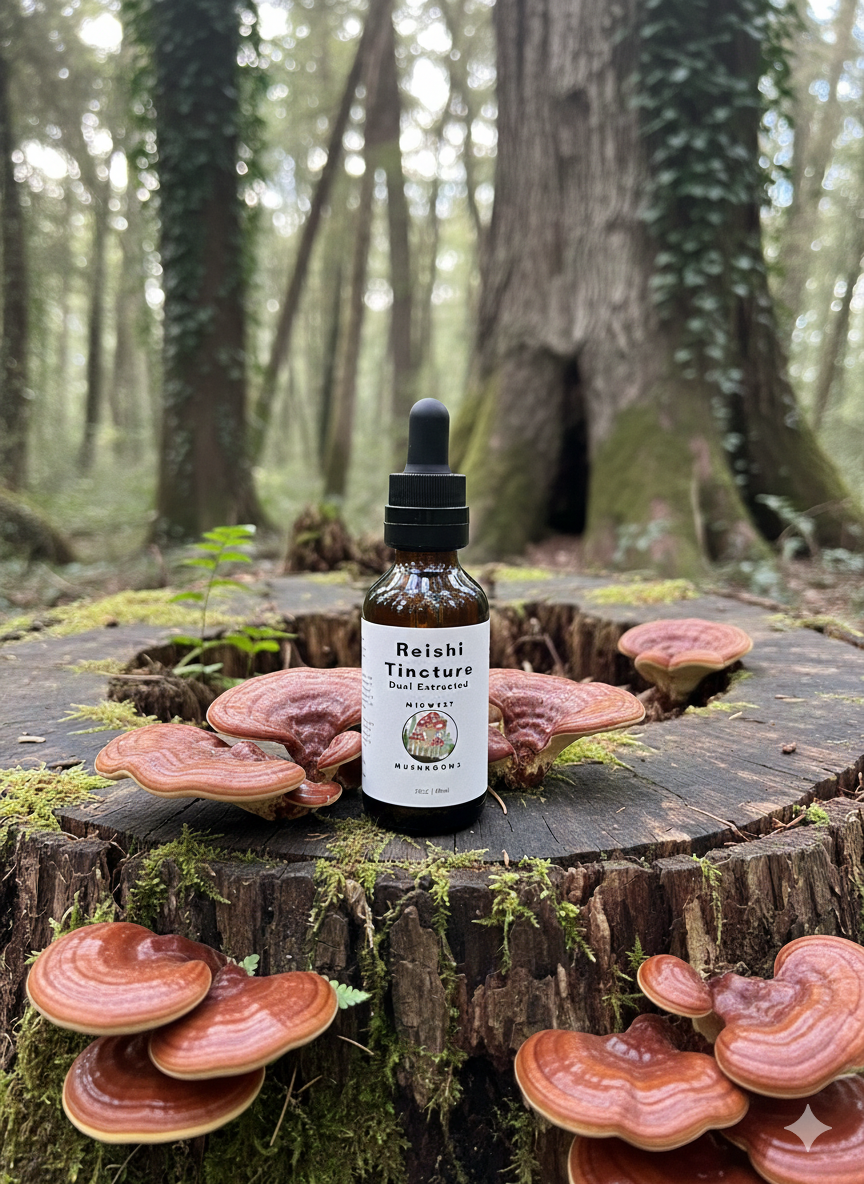 Reishi Mushroom Tincture (Dual Extraction)