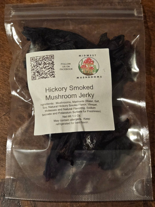 Package of Midwest Mushrooms Hickory Smoked Mushroom Jerky